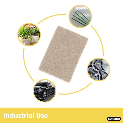 Natural scouring Pad Non-Scratching Natural Sisal Plant Based Scrubber Non-Scratch Cleaning Scrub Pads, Eco-Friendly Reusable Kitchen Scrubbing Pad Pack of 3, By Superio - size: Natural (3-pack)