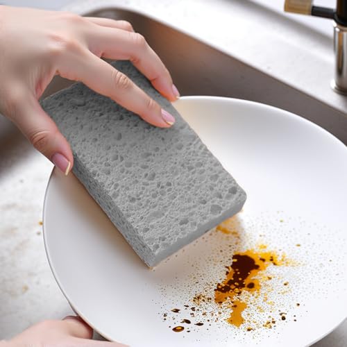Non-Scratch Scrub Sponge for Kitchen Cleaning, Heavy-Duty Dish Scrub Pad for Pots & Pans, Reusable All-Purpose Cleaning Pad for Household Use - color: Black, size: 10X6.2X0.2