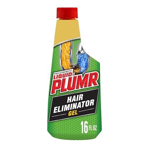 Liquid-Plumr Pro-Strength Hair Eliminator Gel Clog Remover, Hair Clog Remover and Drain Opener, Safe for All Septic Systems and Pipes, 16 fl. oz. Bottle - size: 16 Fl Oz (Pack of 1)