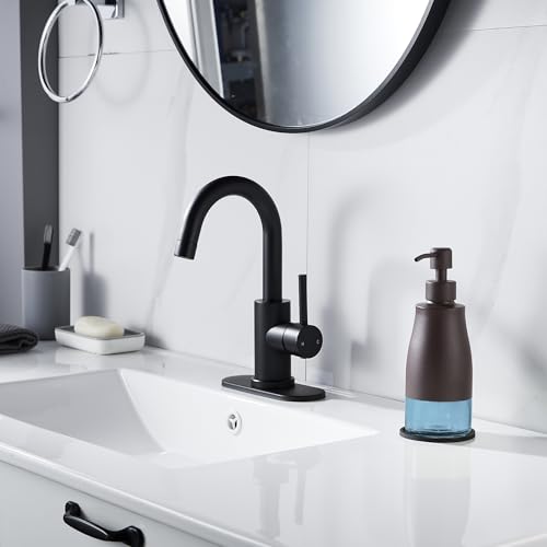 Gaussra Matte Brown Soap Dispenser with Coaster and Stickers, Stainless Steel and Glass Bottle Hand Pump Dispenser, Refillable Liquid Hand Soap Dispenser for Bathroom & Kitchen (11OZ / 320ML) - color: Matte Brown