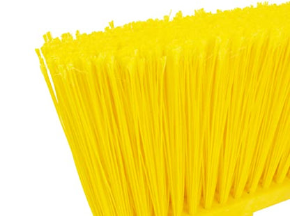 SPARTA Plastic Broom Head, Angled, Flagged for Small Debris Indoor, Outdoor, Home, Restaurant, Lobby, Office, 12 Inches, Yellow - color: Yellow