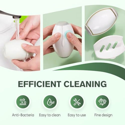 Reusable Silicone Lint Roller, 2026 Portable Lint Remover, Washable Sticky Roller Powerful Adhesion for Pet Hair and Dust Removal, Lint Roller for Home Travel Clothes Bed Sofa (Green，2pcs) - color: Green，2pcs