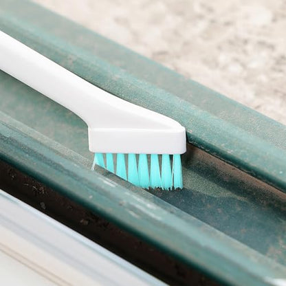 ULTECHNOVO Crevice Cleaning Brush Set 16 Pieces Detail Cleaning Tools with Long Handles for Kitchen Grooves Car Vents Window Tracks and Small Spaces