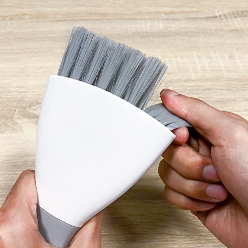 Small Hand Dust Pan and Brush - Small Broom and Dustpan Set, Mini Broom and Dustpan, Compact Dustpans and Brush for Home Cleaning, Sofa, Desk, Guinea Pig Cage, Cat Litter, etc. (Gray 3 Set) - color: Gray, size: 3 Set