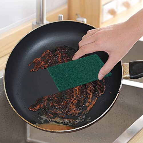 Heavy Duty Scrub Sponge, Scratch Free Dual-Sided Dishwashing Sponge, Scouring Pad for Kitchen, Sink, Dish, Bathtub, Wall, 20 PCS