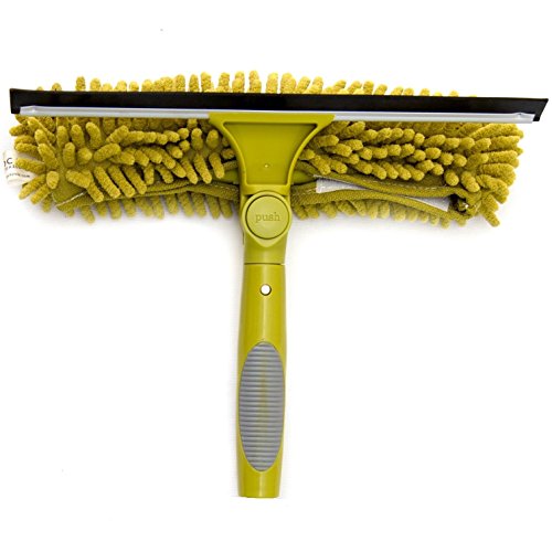 DOCA Telescoping Pole Attachment - Extension Pole for Cleaning, Feather Duster, Window Washing Kit, Paint Roller, Window Squeegee - High Reach Extendable Kit for Indoor & Outdoor - Squeegee Scrubber - size: Head Only - No Pole, style: Squeegee Scrubber