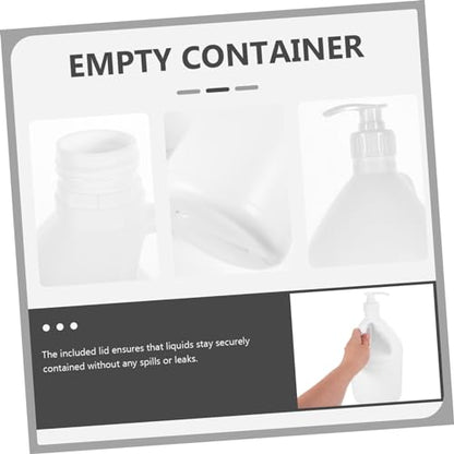 PartyKindom Large Capacity Plastic Bottle Pump Reusable Liquid Dispenser Laundry Detergent Bottle Empty Container