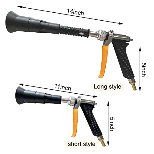 Heavy Duty Adjustable Sprayer Wand,3/8"Brass Hose Barb,Agricultural Spray Gun-Up to 5.5GPM, 400 PSI (Black Heavy Duty Spray Gun)