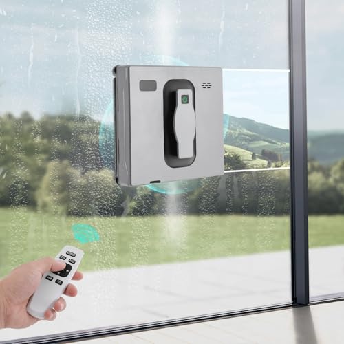 Window Cleaning Robot, Robot Window Cleaner with Intelligent Control/APP Control, Automatic Windows Vacuum Cleaner Glass Cleaner with 3 Cleaning Mode for Home Office, 50ml/1.69oz Water Tank Capacity