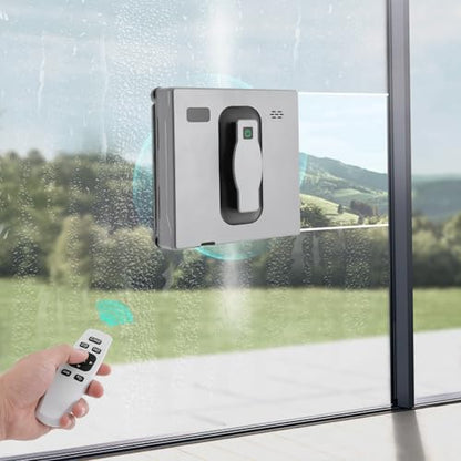 Window Cleaning Robot, Robot Window Cleaner with Intelligent Control/APP Control, Automatic Windows Vacuum Cleaner Glass Cleaner with 3 Cleaning Mode for Home Office, 50ml/1.69oz Water Tank Capacity
