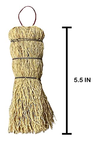 Coladera Set of 3 Natural Fiber Dish Brush Cleaners Mexican Escobetas Molcajete with Hangers Sustainable Kitchen Cleaning Scrubber Brushes for Pots Sinks and Pans Cepillo Limpia Trastes Yellow