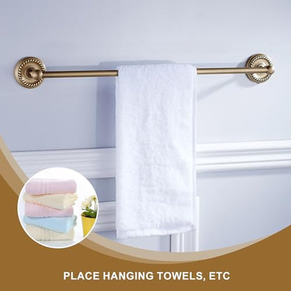 Antique Bronze Towel Rack for Bathroom Adjustable 15.5 to 27.5 Inch Towel Bar Wall Mounted - color: Towel Bar
