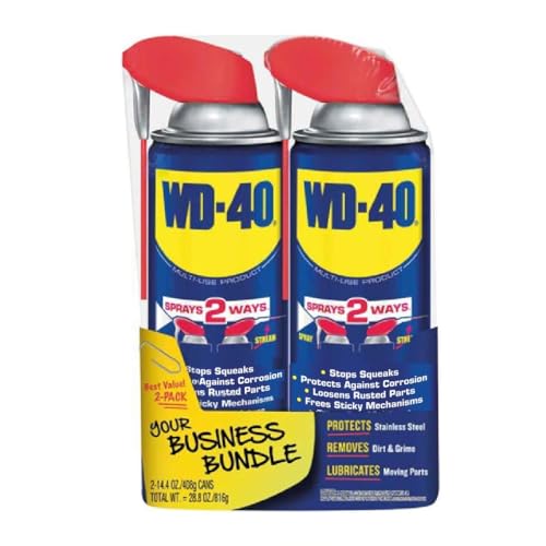 WD-40 Original Formula, Multi-Use Product with SMART Straw Sprays 2 Ways, 14.4 OZ [2-Pack] - style: Smart Straw