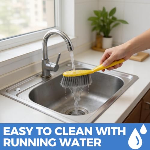 Household Kitchen Cleaning Brush | Comfort Grip Handle Durable Scrub Brush for Stain Removal 29-2 - color: Dust Sweeper