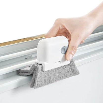 Window Groove Brush, Small Brush for Narrow Spaces with, Easily Sweeps Away and Dust for Window Tracks Sills Door Gaps