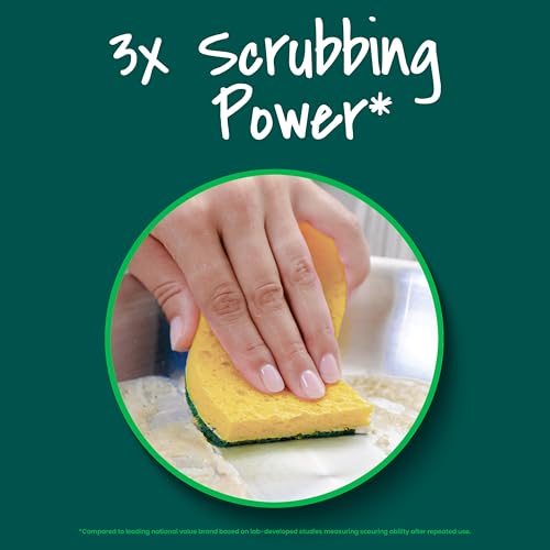 Scotch-Brite Heavy Duty Scrub Sponges, For Washing Dishes and Cleaning Kitchen, 9 Scrub Sponges - size: 9 Scrub Sponges
