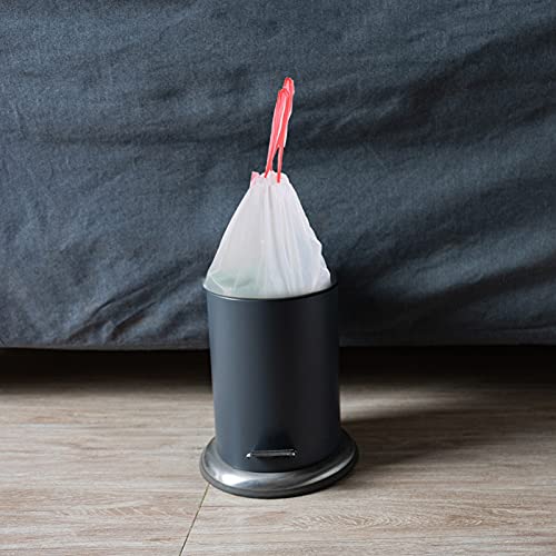 Cabilock 75pcs trash bag toilet waste bags dustbin rubbish bags toilet garbage bags large garbage bag wastebasket liners toilet bags for portable potty travel plastic white lawn drawstring - color: White