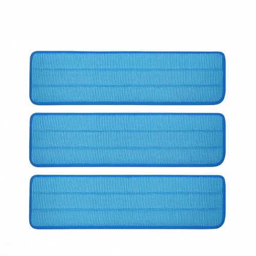 3 Pack of 18 inch Microfiber Mop Pad Universal for Commercial/Industrial/Professional use. Fits 16-18 Inch Heads Heavy Duty Wet & Dry Cleaning Reusable Mop Refills Fit for Most Flat Mops - size: 3