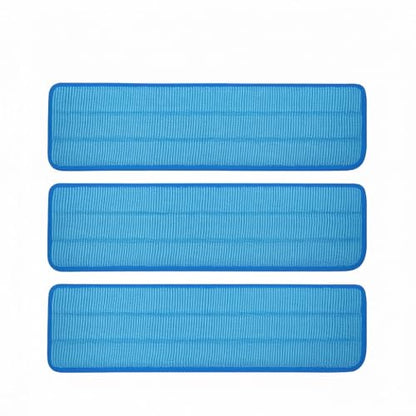 3 Pack of 18 inch Microfiber Mop Pad Universal for Commercial/Industrial/Professional use. Fits 16-18 Inch Heads Heavy Duty Wet & Dry Cleaning Reusable Mop Refills Fit for Most Flat Mops - size: 3