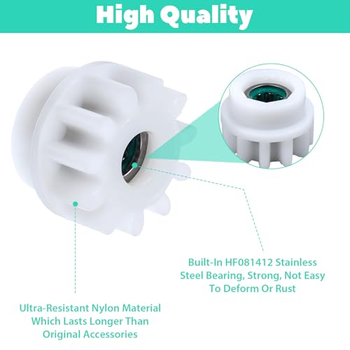 Larrel 4 Pcs Spin Mop Replacement Parts, Pedal Bearing Replacement for Ocedar Mop Bucket One Way Clutch Gear Sprockets Repair Compatible with 90% Rotation Mops Bucket on The Market