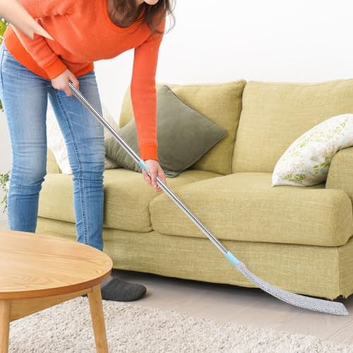 Home Cleaning Tool with Handle Flexible Under Appliance Duster for Dust Removal Hard Reach Areas Microfiber Cloth for Cleaning