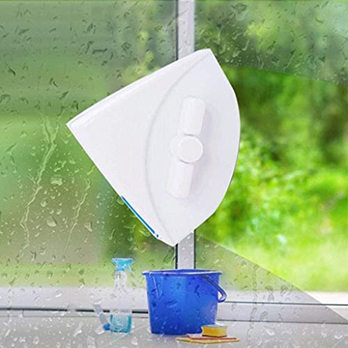 Double-Sided Magnetic Glass Wiper Cleaner Magnetic Force for Double Glazed Windows Magnetic Window Cleaner Wiper for Glass Thickness 30-40mmGlass Washing Cleaning Tool Brush