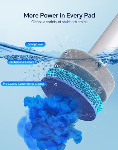 LFBEAR Disposable Toilet Brush Wand, Wall Mounted Toilet Cleaner Kit with Holder, 12 Refills Replacement Heads for Bathroom Cleaning - size: Toilet Brush + 12 Refills