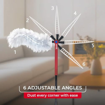 O-Cedar Flex & Catch Heavy Duty Dusting Kit with 3 Disposable Duster Refills | New & Improved Model | Extendable 3 Ft Handle with Stay-On Duster Hook | Traps 3X More Dust Than Feather Dusters - style: Dusting Kit + 3 Refills