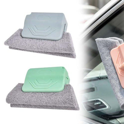 Magic Window Track Cleaner, 2026 New Window Groove Cleaning Brush Tools Set, Sliding Door Track Cleaner, Hand-held Window Track Cleaner Brushes Tools for Window lides Gaps (2, Grey+Green) - color: Grey+green