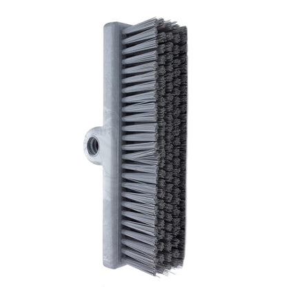 SPARTA 40423EC23 Plastic Floor Scrub Brush, Wall Brush, Equipment Brush With Nonabsorbent Bristles For Industrial Kitchens, Hospitals, Commercial Cleaning, 10 Inches, Gray - color: Gray