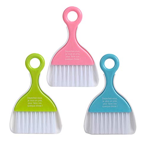 2 Pcs Mini Dustpan Set Brush for Table Whisk Brooms Small Dustpan Broom Set Mini Dust Pans with Brush Tiny Cleaning Table Sweep - size: 2 Set