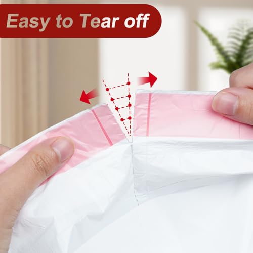 O2frepak 8 Gallon Drawstring Tall Kitchen Trash Bags,Clean Fresh Scent and Heavy Duty Garbage Bags(100 Count,50x60cm) - style: 8Gallon(100Counts)White