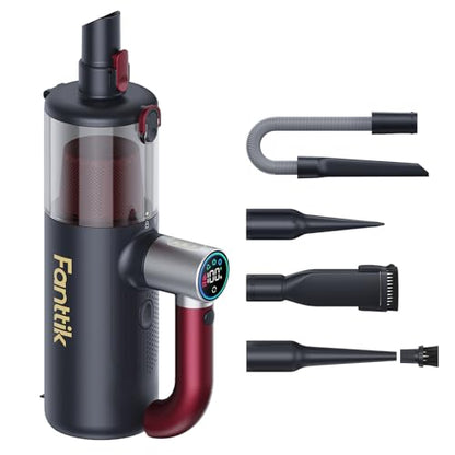 Fanttik Cruise V11 APEX Handheld Vacuum Cordless, 4-in-1 Vacuum Cleaner for Pet, AxLoop 180° Rotatable Handle, LED Touch Screen, 3 Suction Modes for Home Corners, Couches, Crevices
