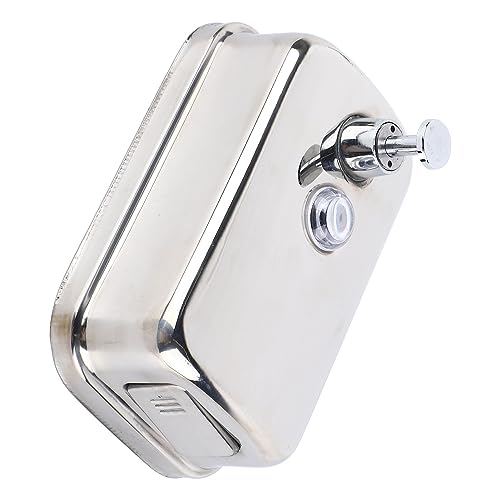 500ml Dispenser, Medium Capacity Durable Wall Mounted Commercial Dispenser, Stainless Steel for Public Places