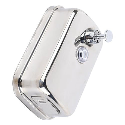 500ml Dispenser, Medium Capacity Durable Wall Mounted Commercial Dispenser, Stainless Steel for Public Places