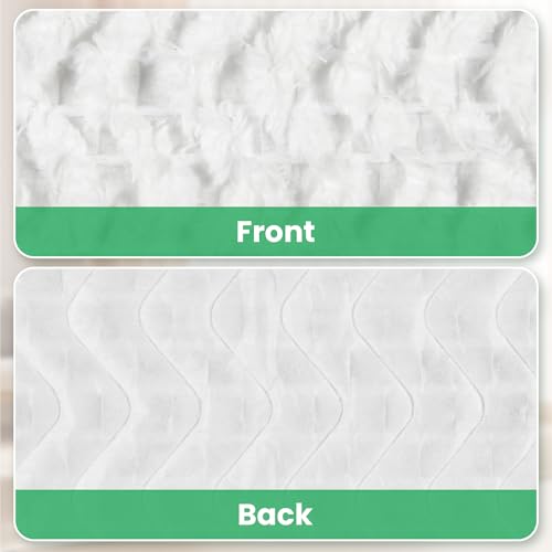 Pure Realm 60 Count for Swiffer Dry Cloths Compatible with Swiffer Sweeper& Mop Deluxe 2-in-1 Floor Mopping and Limited Edition Pink Wicked, Cleaning Dust and Hair, for Swiffer Dry Sweeping Cloths - color: White 60 Mop Pads