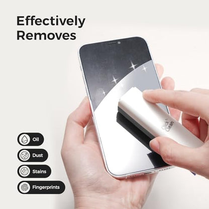 CLICK CLEAN 2Pcs Screen Cleaner, Fingerprint Proof Mist Cleaner Spray, All-in-One Cleaner with Microfiber for All Phones, Laptop and Tablet Screens (Grey + Dark Blue) - color: Grey + Dark Blue
