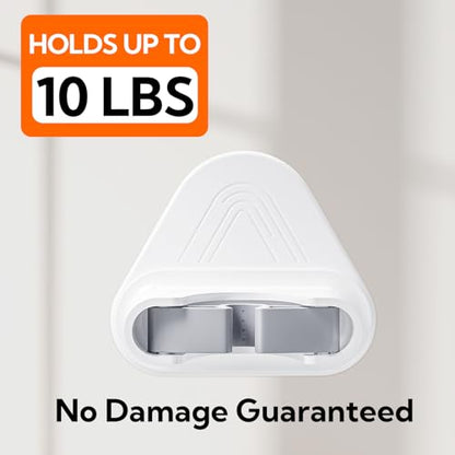 hookay 10lbs Broom and Mop Grippers Wall Hooks, 4 Hangers and 12 Adhesive Strips, Damage-Free No Tools Hanging Organizer for Home Organization, Holds up to 10 lb - style: 4 Grippers, 12 Strips
