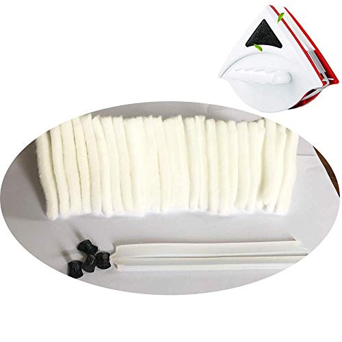 Replacement Accessories for MIFXIN Magnetic Double-Sided Window Cleaner Glass Wiper Double Glazed Windows 15-24mm Thickness Magnetic Cleaning Tool (Only Accessories)