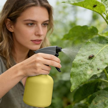 600ml Adjustable Leakproof Misting Water Sprayer - Empty Spray Bottles | Gardening, Cleaning Indoor Outdoor Home Yard Backyard Lawn Plant Care Tool - color: Yellow