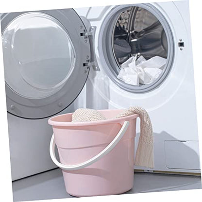 Cabilock 1pcs Heavy-Duty Water Container Bucket Handle Versatile Utility Storage for Home Car Washing Fishing and More Lightweight Compact Design - color: Pink