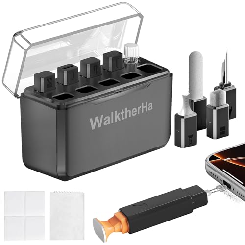 13-in-1 for iPhone Cleaning Kit Charging Port Cleaner- Multi-Tool Phone Cleaner for Repair iPhone AirPods Pro iPad (Type C) Charging Port Speaker, Lightning Cables, Connectors with Portable Case