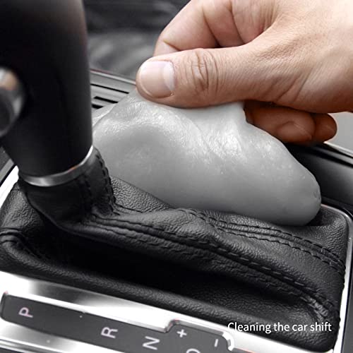 CLICK CLEAN Cleaning Gel for Car, 7oz Car Detailing Tools, Cleaning Putty Gel, Car Interior Cleaner Universal Dust Cleaner for Keyboard, Laptop, Air Vents - color: Gray