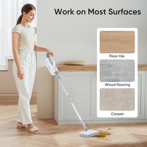 Seyola Steam Mop Pads for Floor Cleaning, Washable and Reusable Replacement Mop Pads 6pack - color: Grey