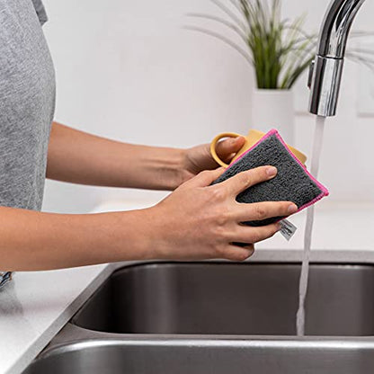 Nano Sponge Cleaning Sponges. Supersized Everyday Heavy Duty Household Kitchen and Dish Sponge. 2 Pack. 4.5 x 3 - size: 4.5x3 Inch (Pack of 2)