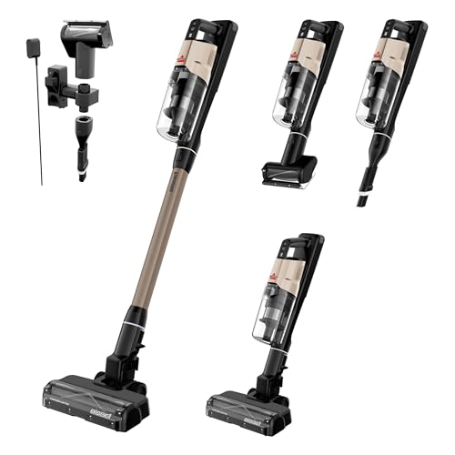 Bissell PowerClean FurGuard Self-Standing Cordless Vacuum w/Self-Cleaning Brush Roll, Wall Mount, Upholstery Tool & Bright Headlights, Amazon Exclusive Limited Edition Color, Coastal Clean, 4039A - style: PowerClean FurGuard Coastal Clean