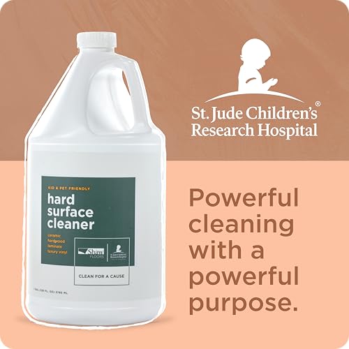 Shaw Floors Hard Surface Cleaner- 128 Fl Oz - Refill for Spray Mops and Spray Bottles - Ideal for Hardwood, Vinyl, Ceramic, Glass, Countertops, and MORE | Makes 4 (32oz) bottles