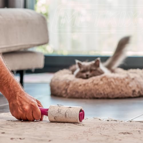 Lint Rollers for Pet Hair Extra Sticky | Protective Covers | Mega 600 Sheets Dog Cat Pet Hair Remover | Lint Roller for Clothes Sofa Bed Carpet and More | Lint Roller Refills - size: 3 Rollers + 3 Refills (Total 600 Sheets)