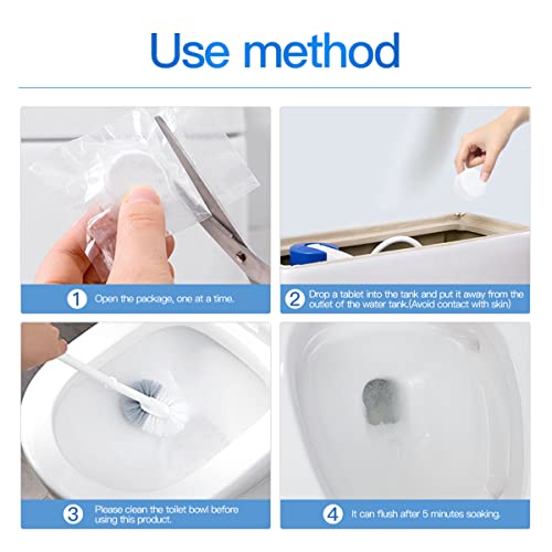 KIISIISO Toilet Bowl Cleaners Tablets(12 Pack), Household Lime Rust Removers, Automatic Toilet Tank Cleaner, with Sustained Release Technology for Bathroom Cleaners - size: 12 Count (Pack of 1)