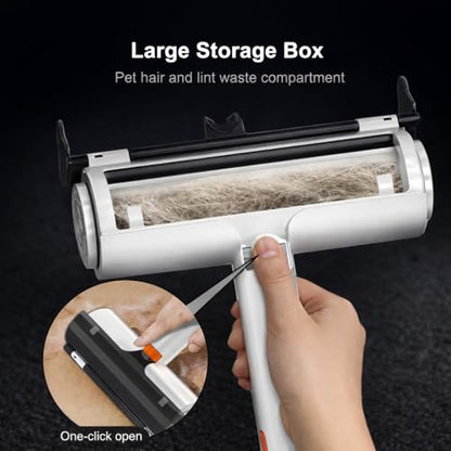 Pet Hair Remover for Furniture, Reusable Pet Hair Removal Tool, Self Cleaning Fur Remover for Couch, Carpet, Rugs, Bedding & Car Seats, Dog & Cat Hair Remover, Reusable lint Roller
